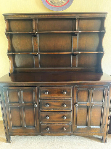 Brown wooden sideboard - brown,