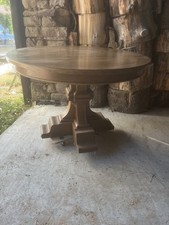 Solid Coach House Round Kitchen Table Solid Oak Wood Dining Table