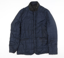 Zara Men XL Blue Puffer Jacket