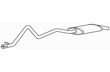 Quality rear exhaust silencer - quality,