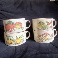 4x Vintage Soup Handled