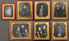 ROBINSON FAMILY GROUP VICTORIAN DAGUERREOTYPES SIXTH & NINTH PLATE c1840's