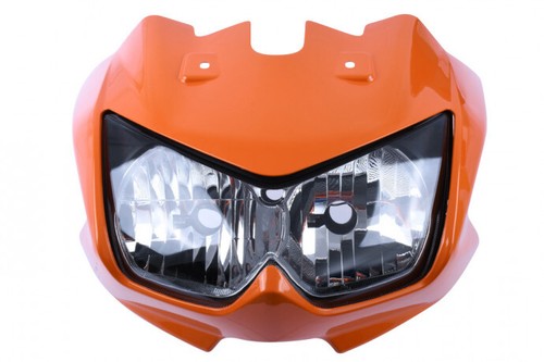 Orange front nose fairing - front, +