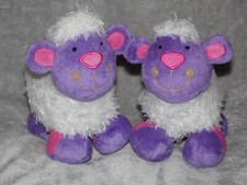 Tesco lamb soft toy TWO rattle