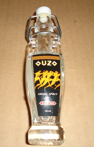 Vintage ouzo greek spirit - vintage, mini
