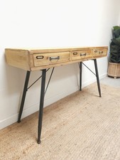 Mid Century Style Hall Table Industrial Retro Desk Console Sideboard DELIVERY 