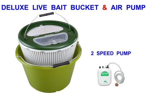 Large green deluxe live bait - live,