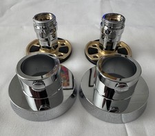 Bristan Fast Fix Bar Shower Wall Mounts with isolation valves Chrome WMNT12 C