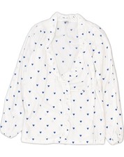 VINTAGE Womens Ruffle Front