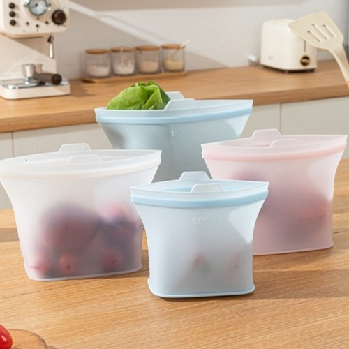 Silicone food storage - bag, heat