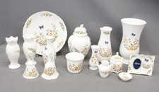 15x AYNSLEY Cottage Garden ORNAMENTS Inc. Vases, Bells, Urn, Jars, Plate - B73
