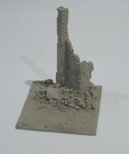 Scale ruined building - 1/76,