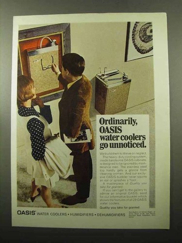 1969 oasis water cooler - oasis, ad