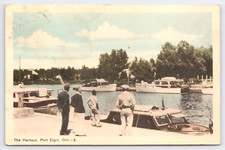 Vintage Postcard The Harbour