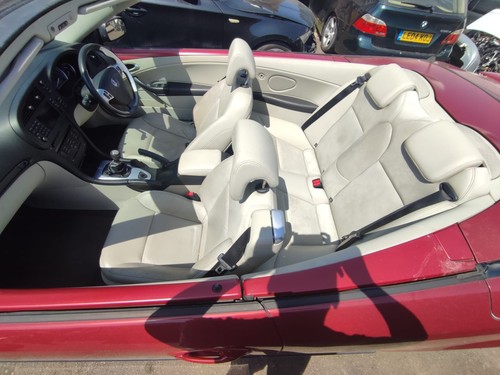 Saab aero white leather - 9-3,