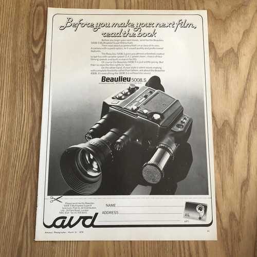 Cams108 magazine advert - cams108, 11x8