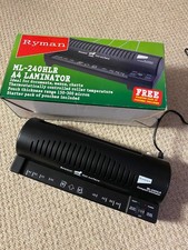 Ryman ML-240HLR A4 Compact Laminator for B5 A6 300W, 150-300 Micron