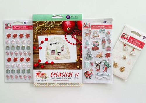 Prima snow globe cling - snow,