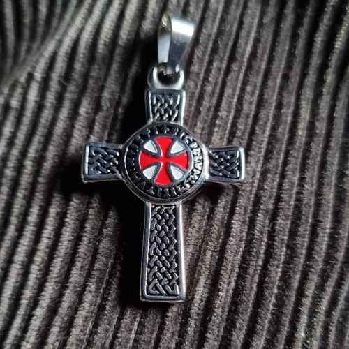 Crusader cross pendant 40mm - crusader,