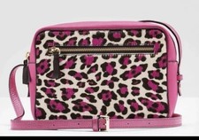 Boden Pink Leopard Print Bag