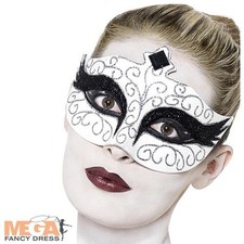 Gothic Black Swan Halloween Eye Mask Ladies Masquerade Fancy Dress Costume Acces