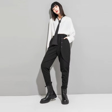 Ladies Black Urban Chic Loose