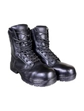 Ex Police Magnum Elite Shield Boots Black Leather Motorcycle Workwear Footwear