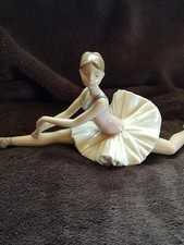 Large Nao Porcelain Ballerina Figurine H18cm X L42cm  (1994) Vgc