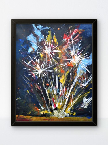 Original fireworks abstract - fireworks,