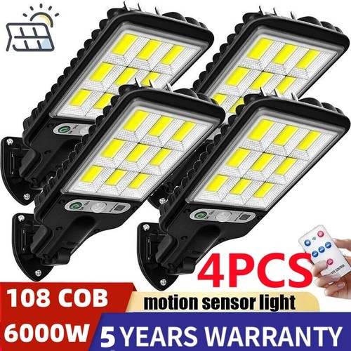 4pcs 6000w led solar pir - led,