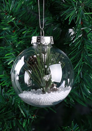 Clear 10cm fillable - clear,