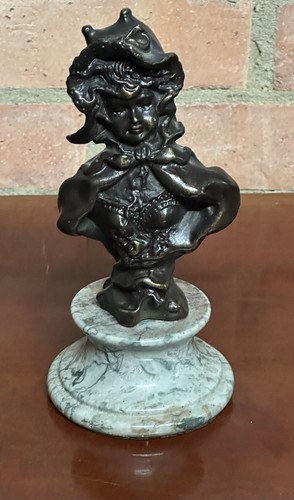 Vintage bronze bust young - bust,