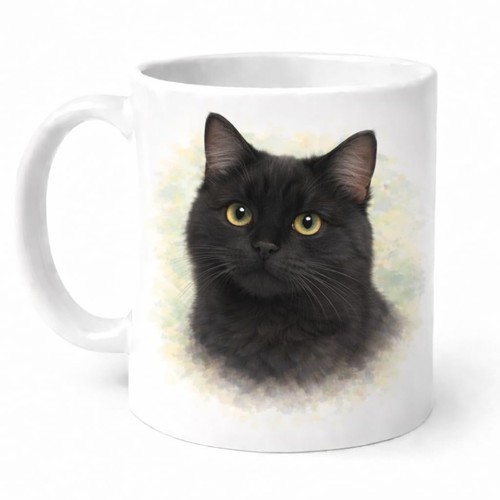 Black cat ceramic - ceramic, brew