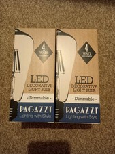 Pagazzi Lighting E27 4w LED Squirrel Cage Vintage Dimmable Light Bulb Pack 2
