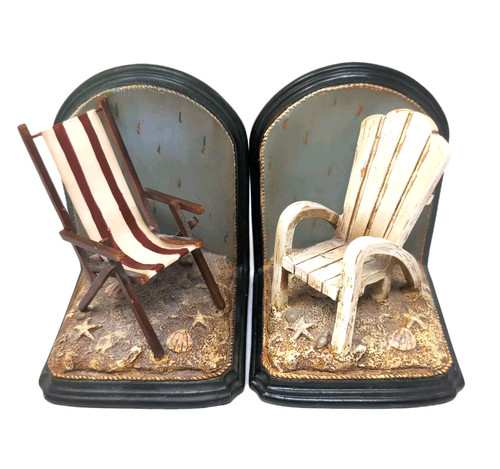 Beach chair bookends - chair,