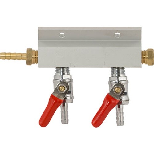 Gas manifold way aluminum - gas,