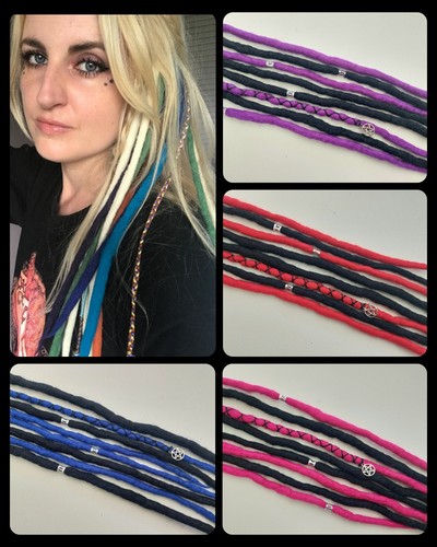 Pair clip dreadlocks - pair, in