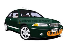 ROVER 200 BRM CAR ART PRINT