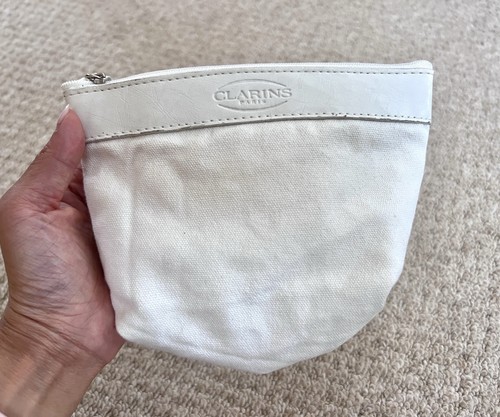 Clarins paris white fabric - white,
