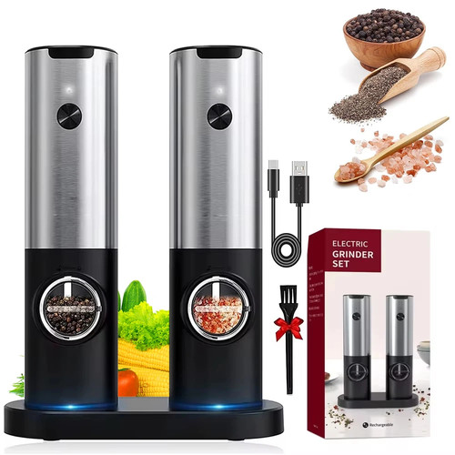 Electric salt pepper grinder - salt,