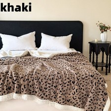Leopard Print Throw Large