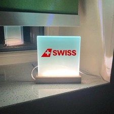 Swiss air Aeroplanes  Sign LED