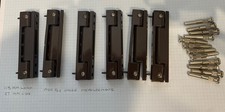 6 x UPVC Door Hinges in Brown