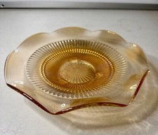 Vintage Art Deco  Amber Glass