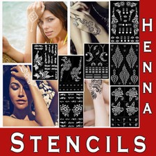 Temporary Tattoo Template Henna Stencils Mandala Ornament Large Lace Mehndi