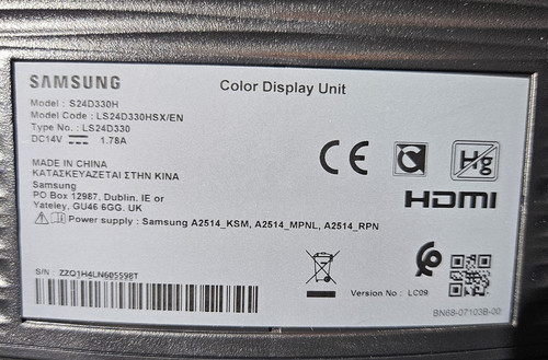 Samsung syncmaster s24d330h - samsung,