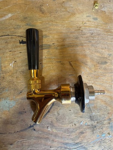 Gold beer tap - faucet, with