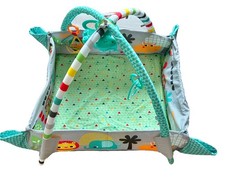 Bright Starts Playmat Gym With Arches & Toys Converts To Ball Pool VGC