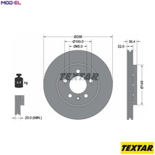 2x BRAKE DISC 92098603 FOR