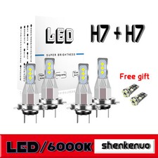 4x H7 Super White Xenon Headlight Bulbs 100w Upgrade 80w 499 Full Dipped 477 12v